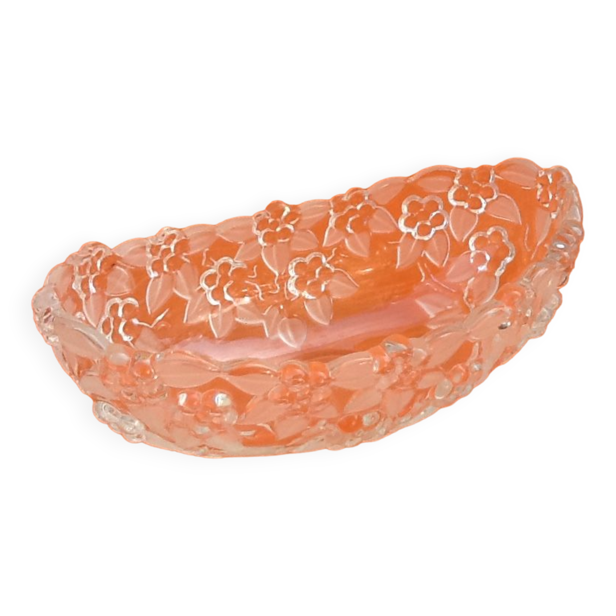 Fruit cup basket Moulded glass Floral decoration