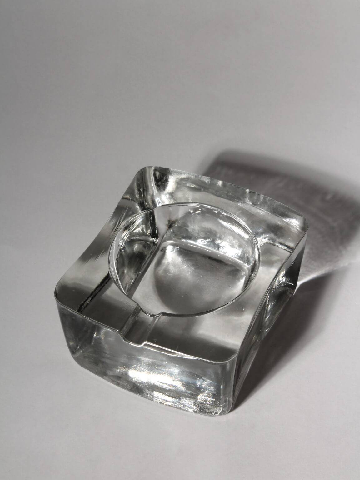 Mid-Century Modernist Massive Glass Ashtray