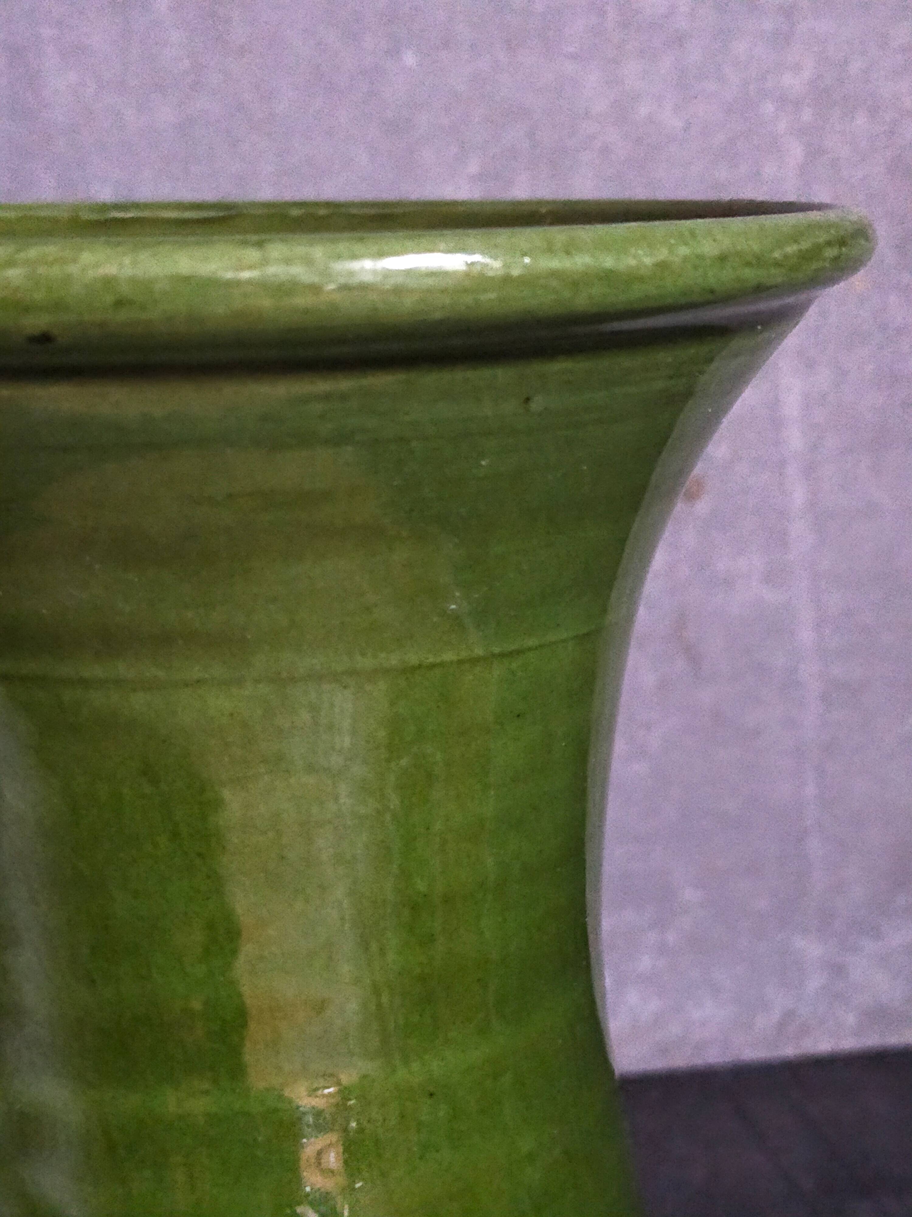 Vintage ceramic diabolo vase from the 1950s