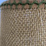 Stoneware lamp - rope lampshade