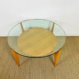 Glass coffee table