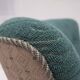 1950s, Danish armchair, original green/beige furniture wool, beech wood.