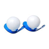 Paire d'appliques bleues années 70