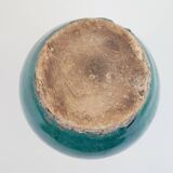 Petit vase ancien en céramique bleue