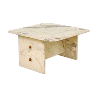 Table basse en marbre, années 1980