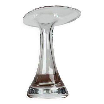 Vintage glass vase from the German Flamingo series by Peill & Putzler, 1970s.