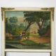 Large Louis XVI style trumeau mirror, 2nd half of the 19th century