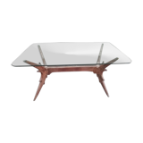 Table foot "branch" on glass