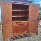 Pine wardrobe, France 19th century.
