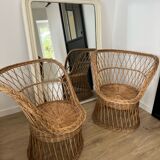 Rattan armchair