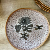 Set of 5 MBFA Pornic 70's dessert plates