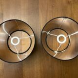 4 lampshades, including 1 free, cream and black