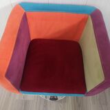 Fauteuil pivotant multicolore