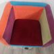 Multicolors swivel armchair