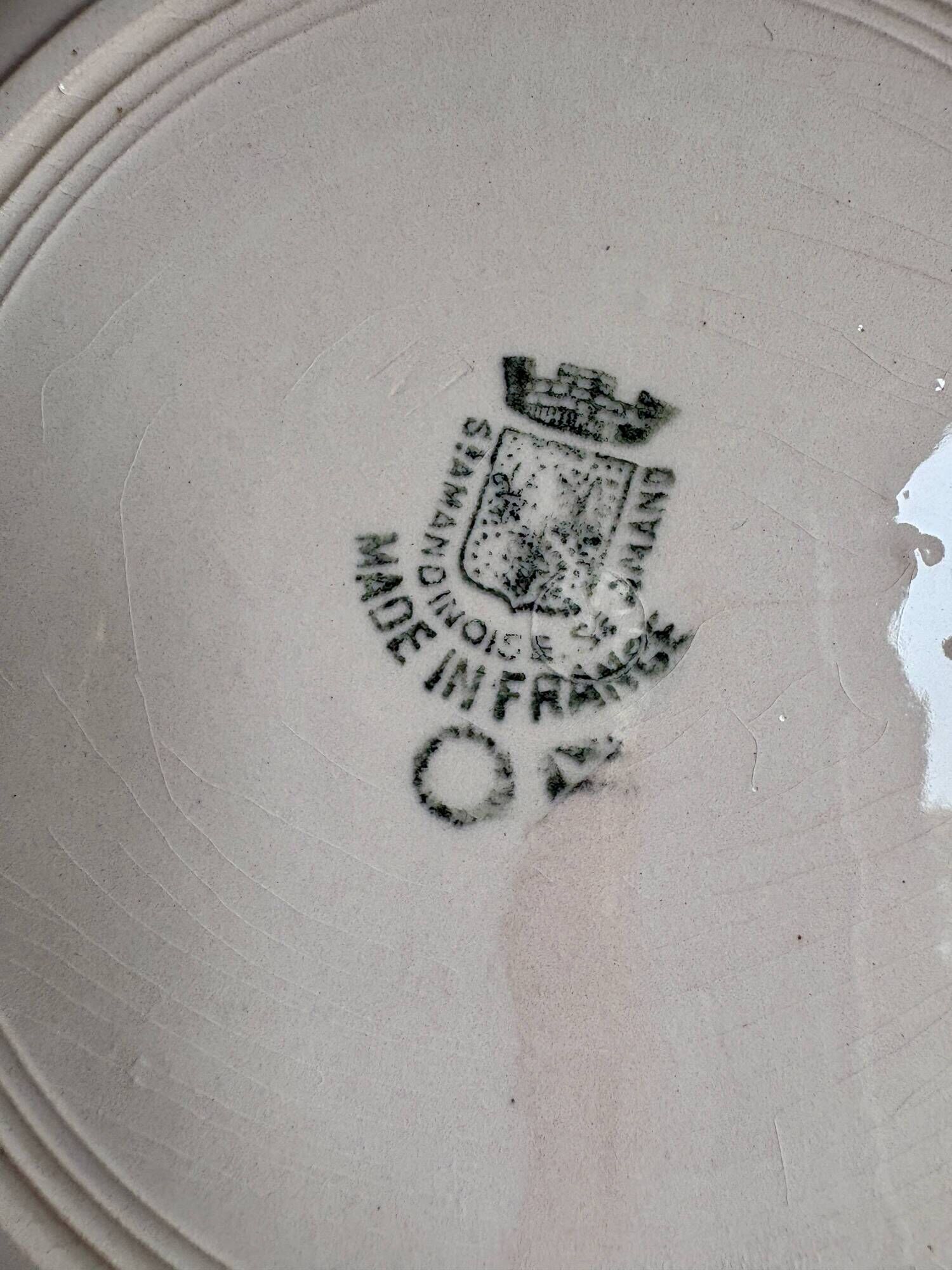 Set of 6 vintage dessert plates from Saint Amand.