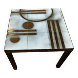 Ceramic coffee table with geometric decor abbey of notre dame du bec