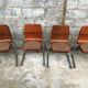 Series of 8 vintage retro stackable chairs FLOTOTTO PAGHOLZ by Adam Stegner 1960 1970