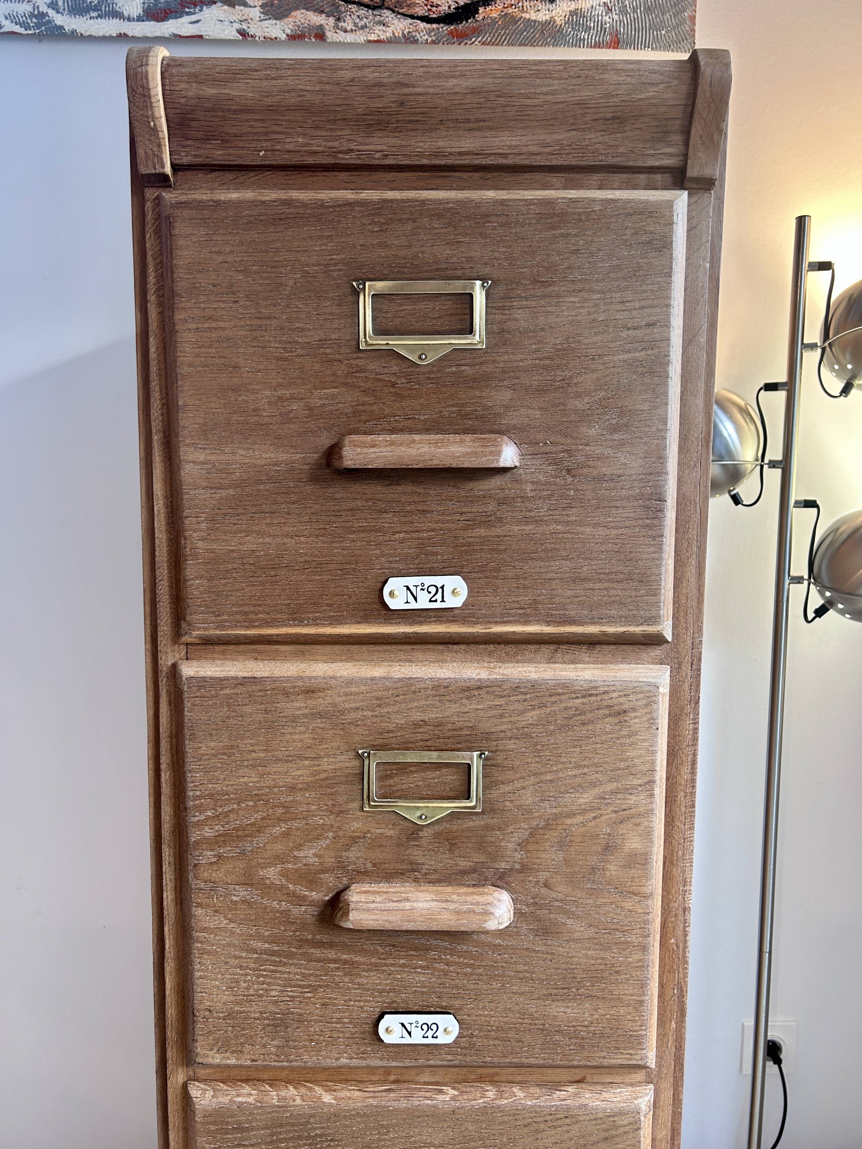 American oak filing cabinet circa 1920