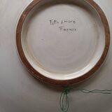 Large hand-painted Florentine wall plate 75 cm, Ricceri – Florence