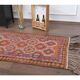 1970s Vintage Turkish Hand-Knotted Wool Cotton Orange Runner Rug 104x365