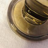 smoked glass candle holders