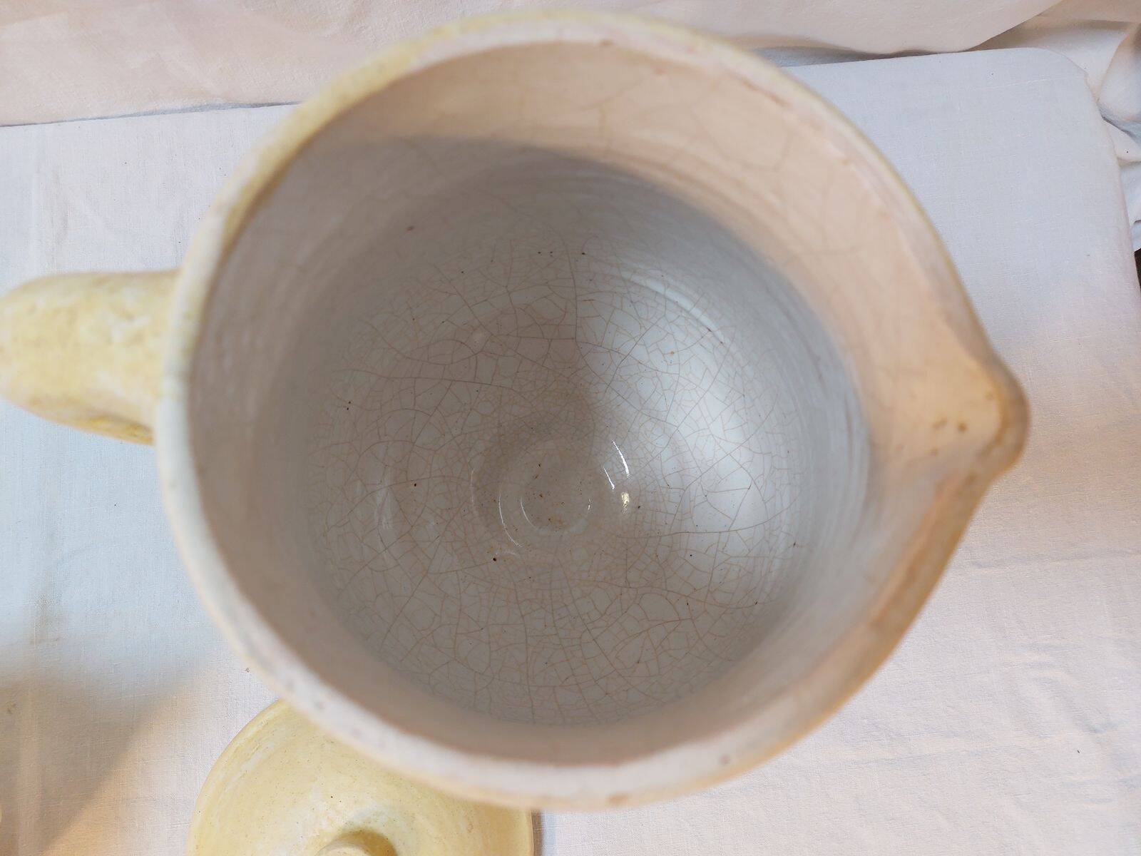 Vintage sangria service in handmade ceramic – 1970s – signed