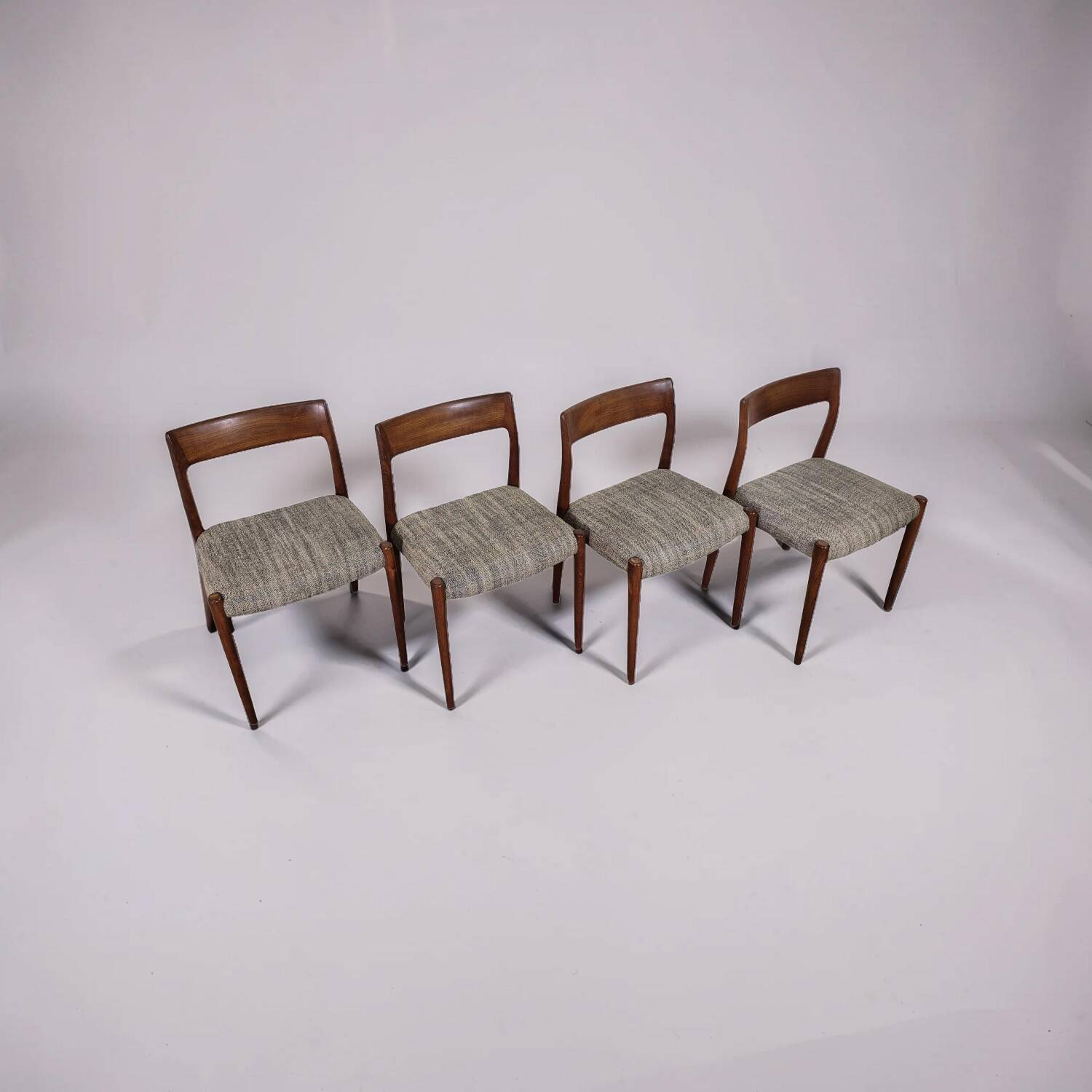 Danish modern dining set by N.O. Møller, Denmark 1960s