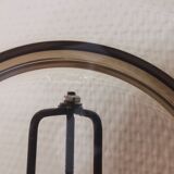 Set of 6 hollow plates in smoked brown glass Vereco 70'S Vintage