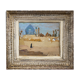 Orientalist painting "The mosque" 30's + Montparnasse frame