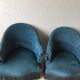 Pair of petrol blue toads