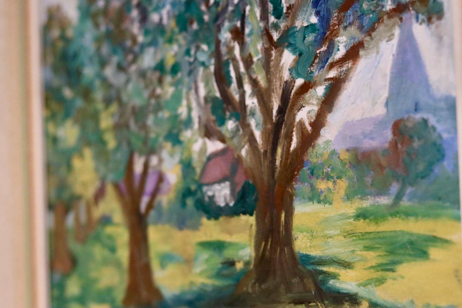 "House darkened by the trees" by A. Akalsson