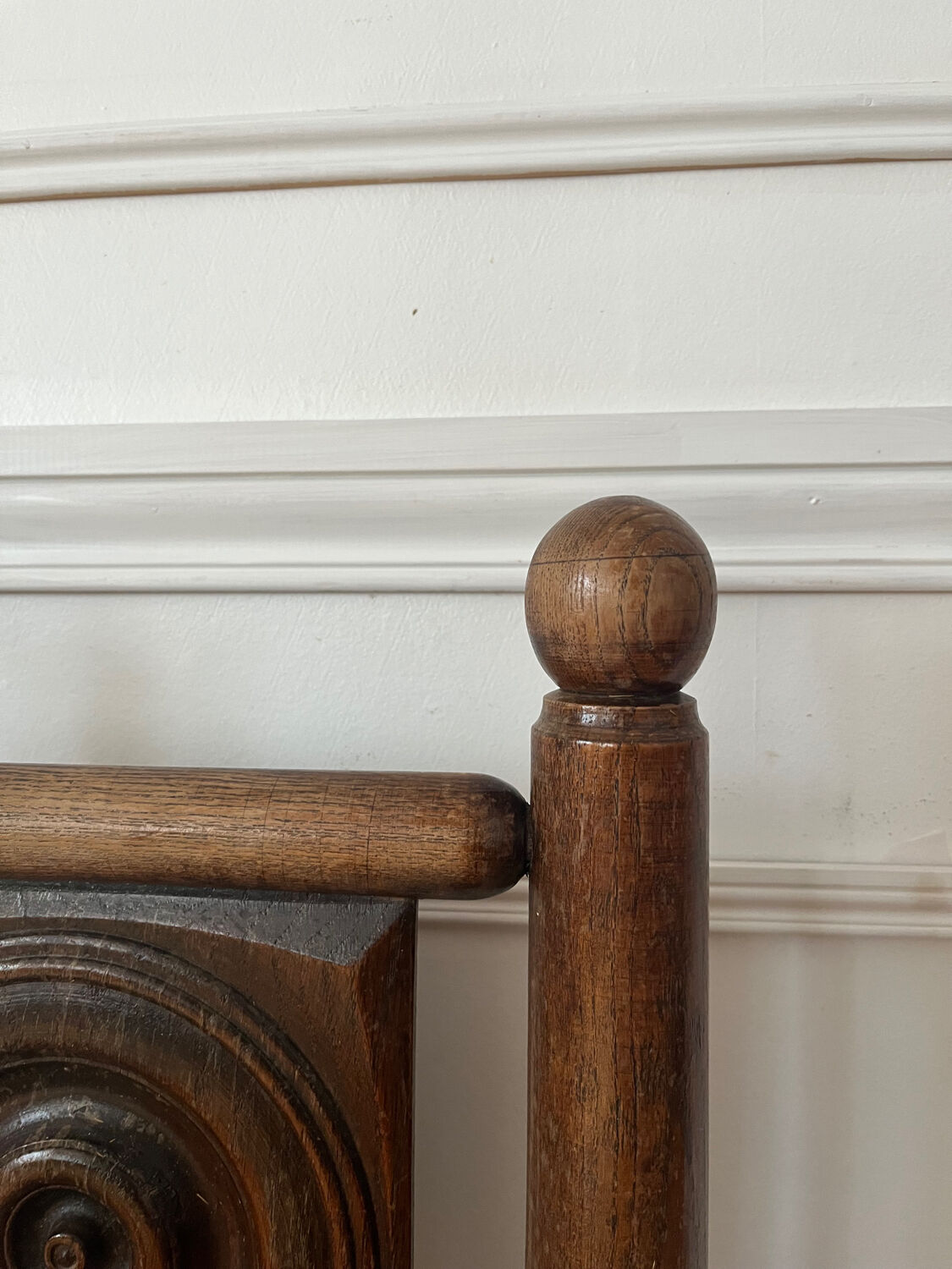 Chaise paillée bois tourné