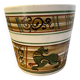 Grand cache pot céramique bayeux décors médiéval signé 1960