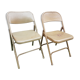 Metal folding chairs
