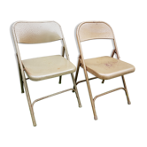 Metal folding chairs