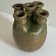 Vase with five necks in glazed stoneware