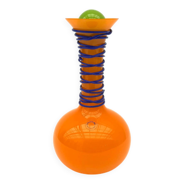 Bouteille de Vincenzo Nason & Cie en verre de Murano, Italie 1980