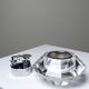 Vintage table lighter in Murano crystal, attributed to Antonio Imperatore, 70s.