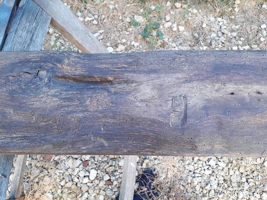 Oak farm bench