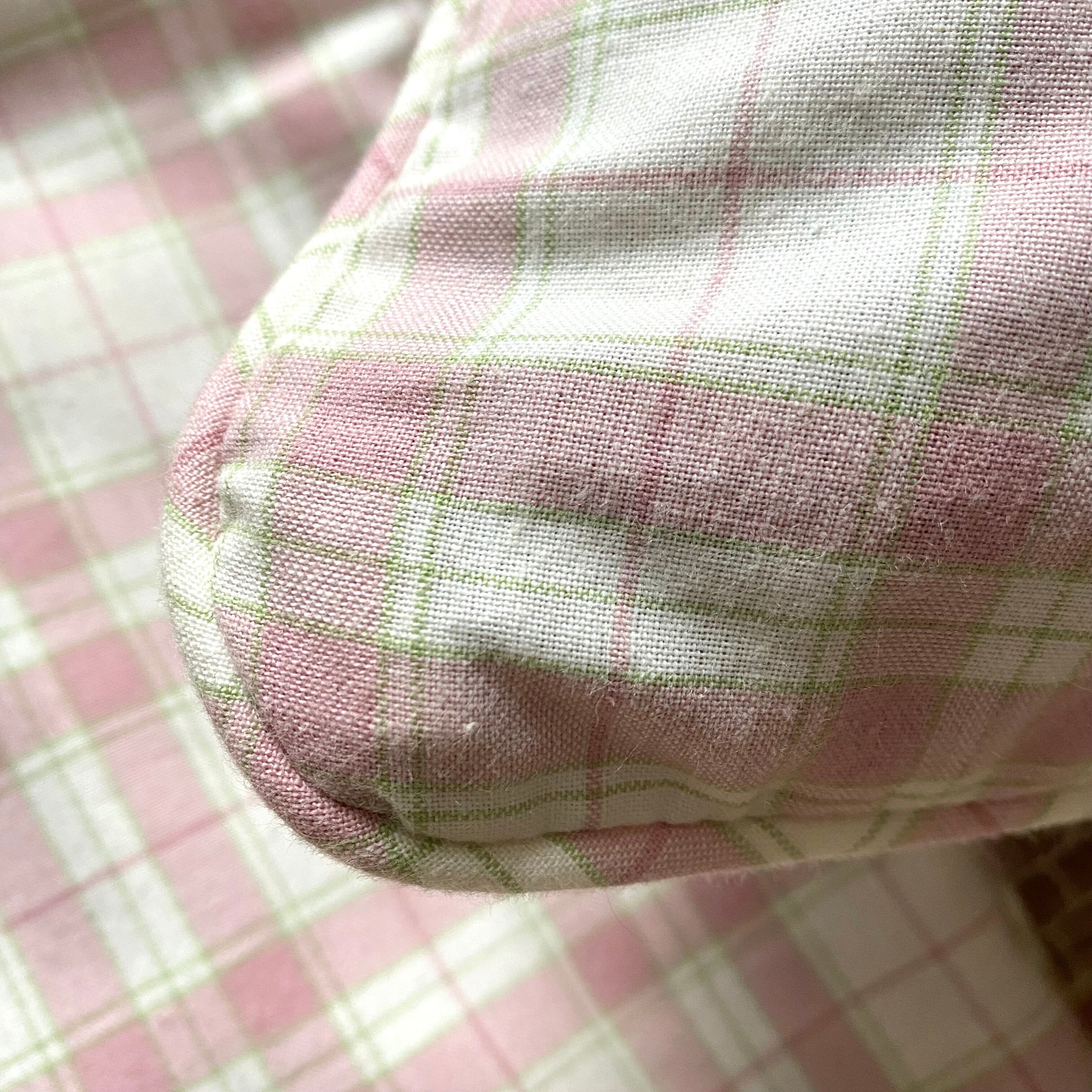 Vintage plaid cushions Laura Ashley