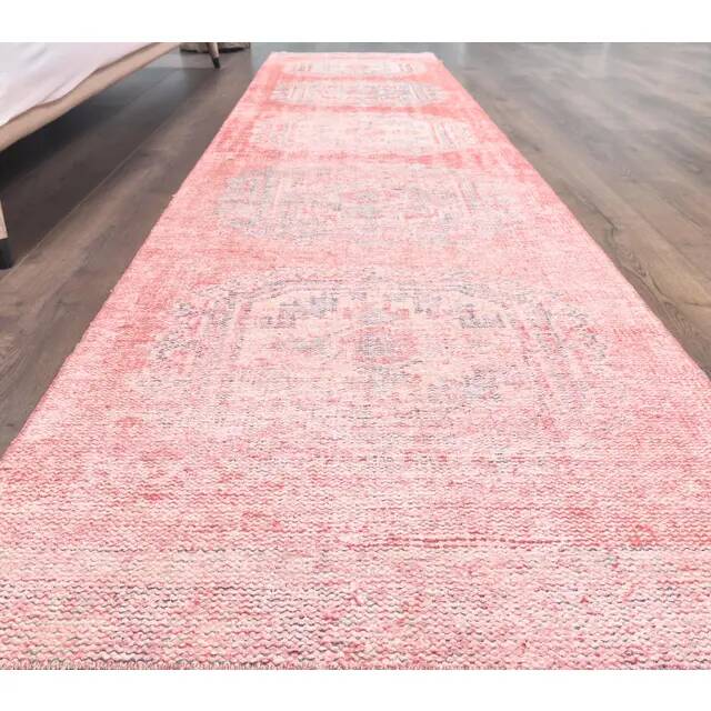1970s Turkish Demirci hand-knotted runner 81x335