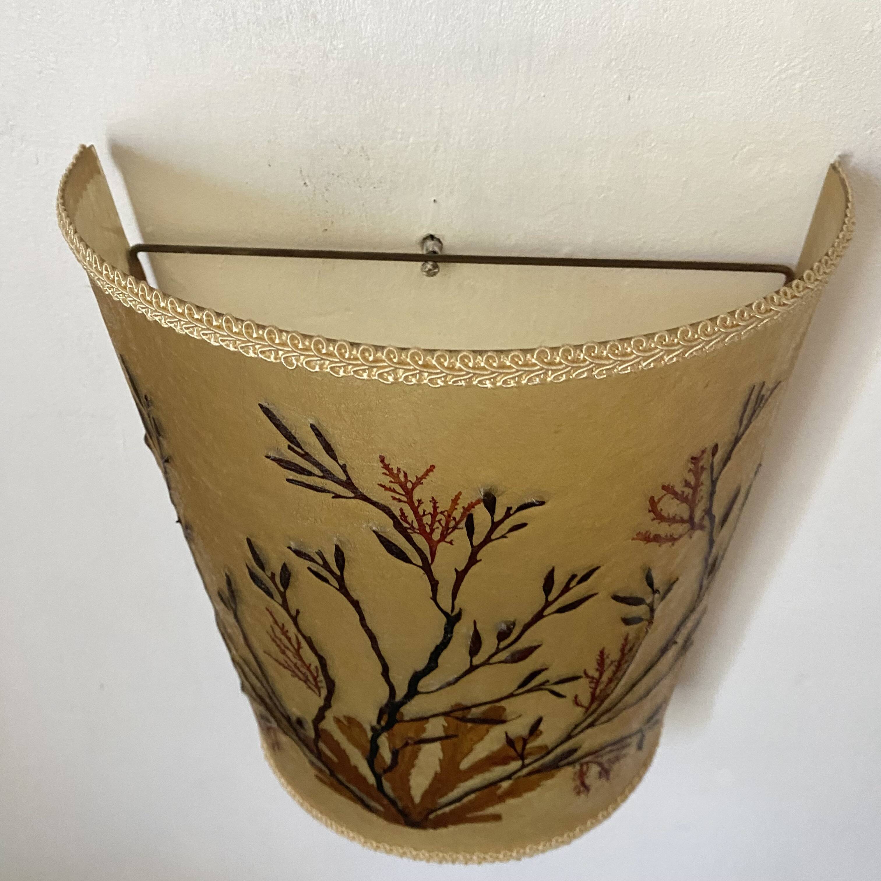 Paire d'appliques vintage herbiers