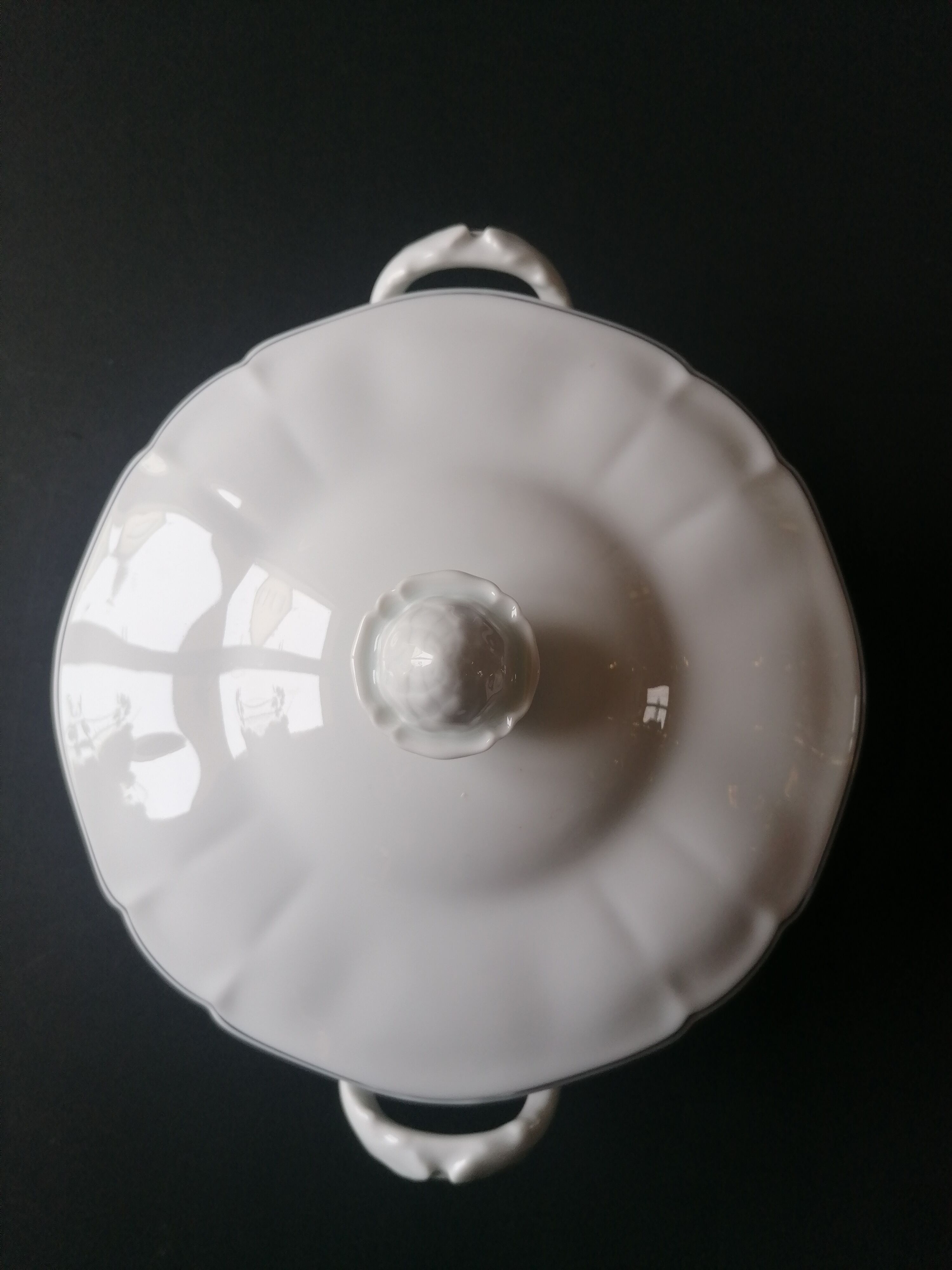 Soup limoges porcelain old great fire