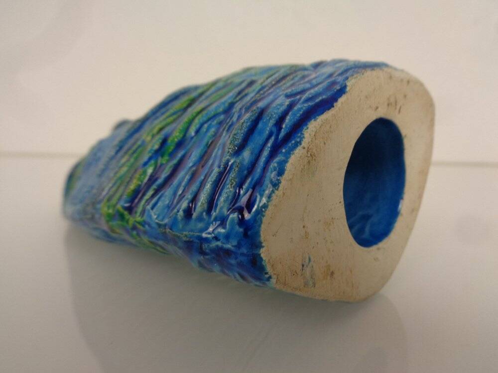 Ceramic Rimini Blu Owl by Aldo Londi for Bitossi, 1960s
