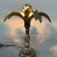 Lampe de table vintage en palmier – Willy Daro pour Massive – années 1970