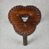 Pair of wooden stools, Spanish folk art