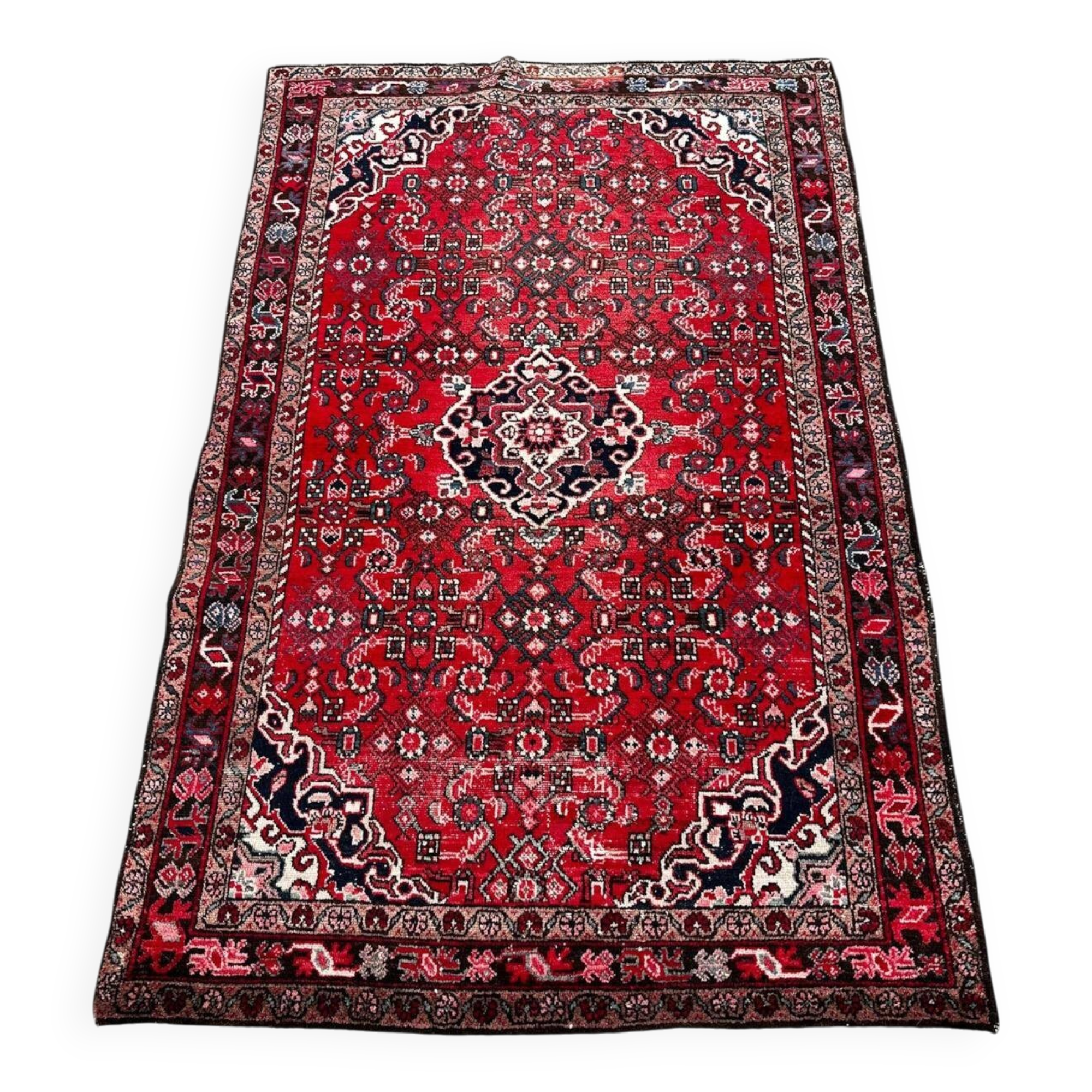 Handmade Hamadan rug 210cm x 130cm