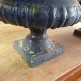 Pair of cast iron Medici vases