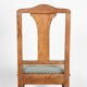 Set of 4 Art Deco chairs in carved wood.