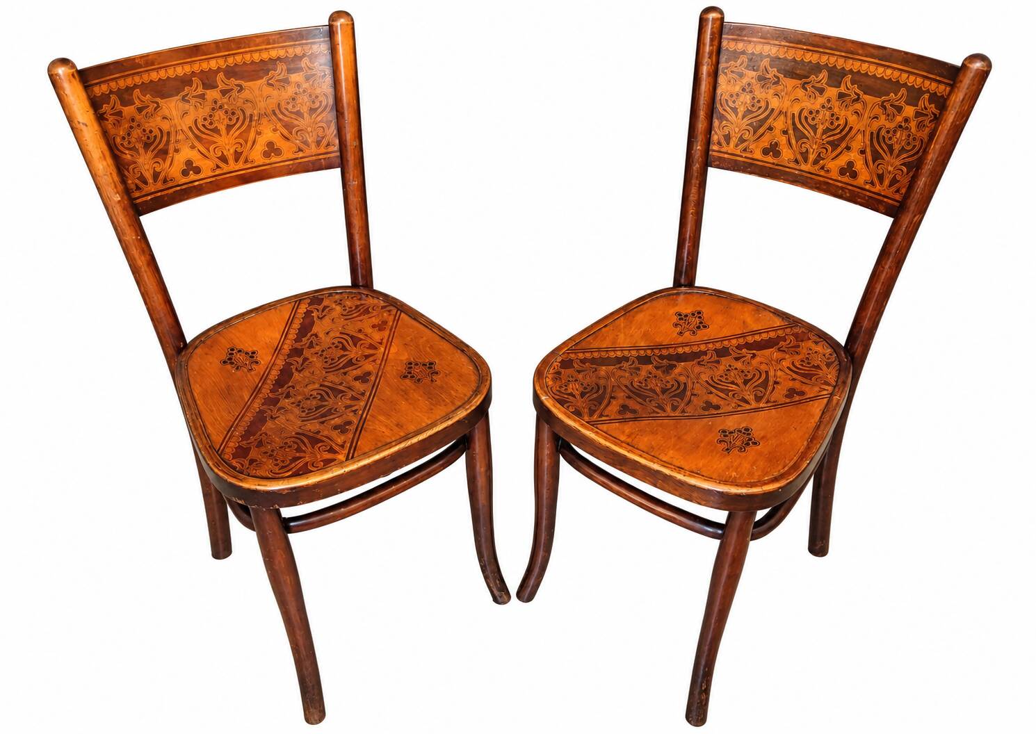 Pair of chairs Jacob & Josef Kohn Vienna 1900/1910 Art Nouveau
